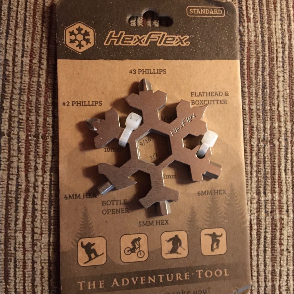 NWT Original Stainless Steel Hexflex Multi-tool